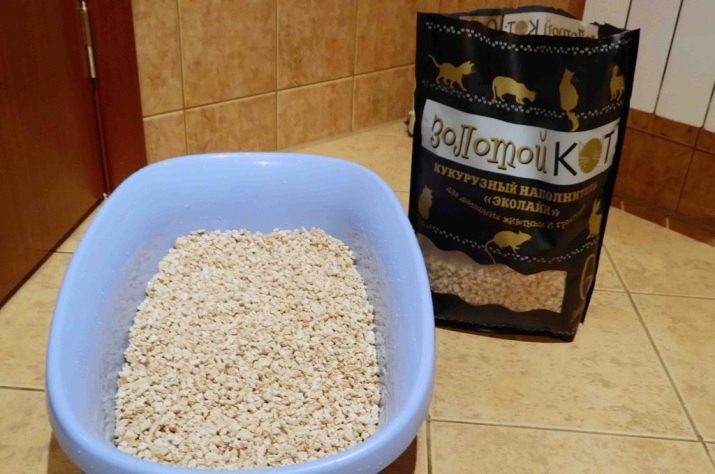 Кукурудзяний наповнювач для котячого туалету: особливості комкующихся наповнювачів для кішок і котів, рейтинг виробників наповнювача з кукурудзи