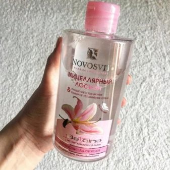 Міцелярна продукція для особи Novosvit: вода і лосьйон, гель для вмивання для чутливої та іншої шкіри. Як підбирати та використовувати кошти?