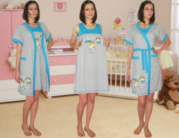 Сорочки для годування: огляд моделей з халатом і без одяг для годуючих мам та вагітних. Що і як вибрати?